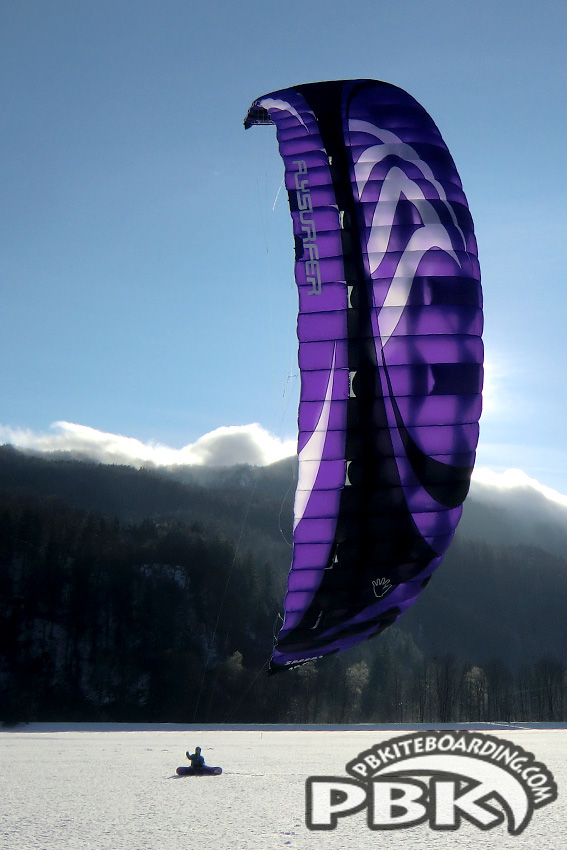 Flysurfer Speed 3 21m Purple Custom Colo Canada USA Kiteboarding Snowkiting