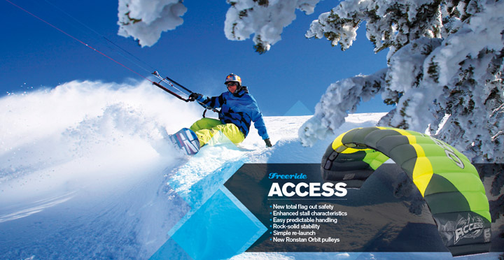 Ozone Frenzy Access Snowkites Kite Skiing Kites Canada USA Team 