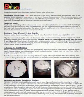 Broko Skivel Bindings Swivel Plate