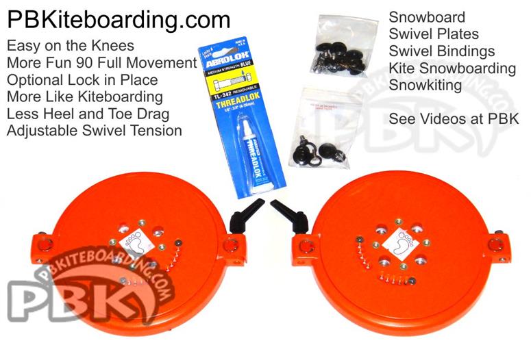 Snowkiting Snowboarding Swivel Bindings Plates